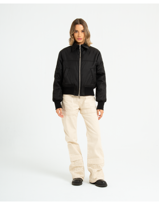 HONORA - BOMBER FODERATO CON RICAMO 2