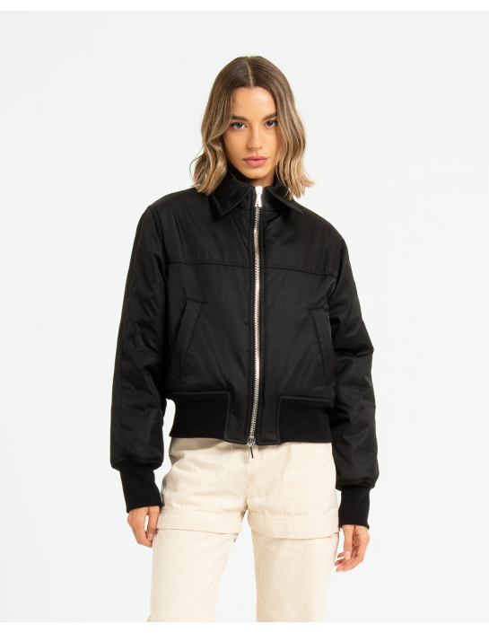 HONORA - BOMBER FODERATO CON RICAMO