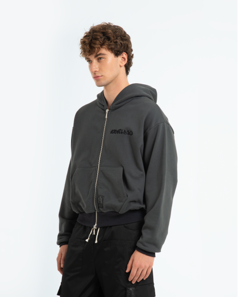 ELRIC - HOODIE ZIP CON RICAMO