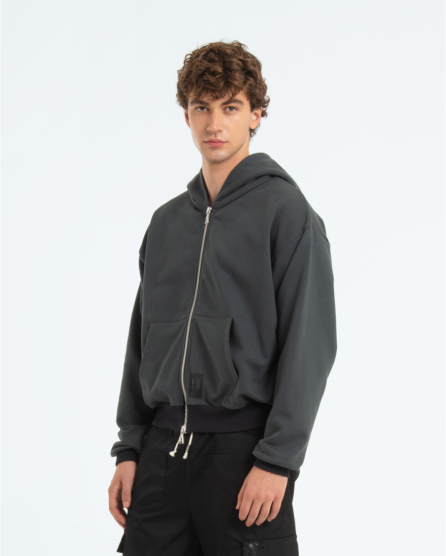 EMIL - HOODIE ZIP CON RICAMO