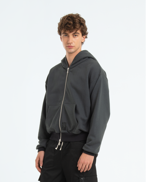 EMIL - HOODIE ZIP CON RICAMO