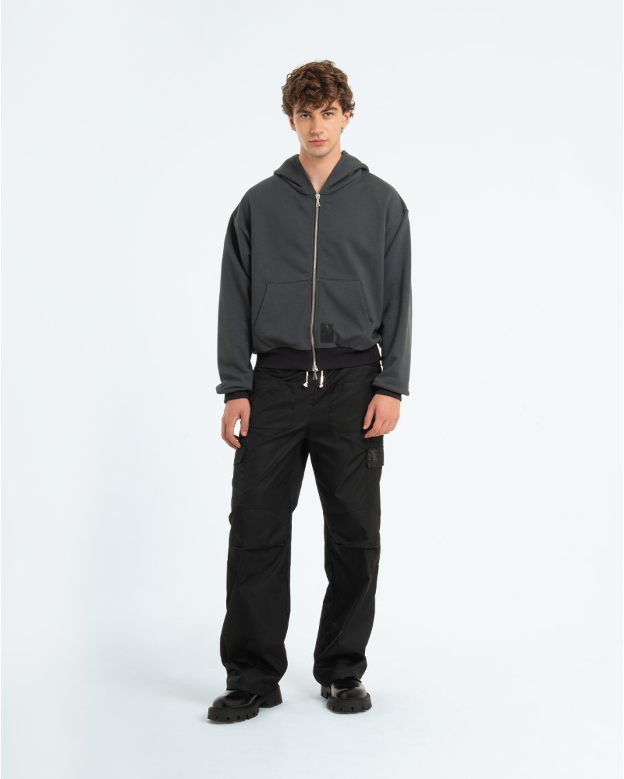 EMIL - HOODIE ZIP CON RICAMO