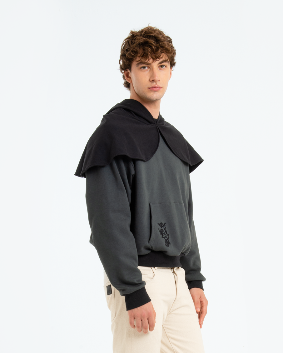 ALARIC - HOODIE CON MANTELLA