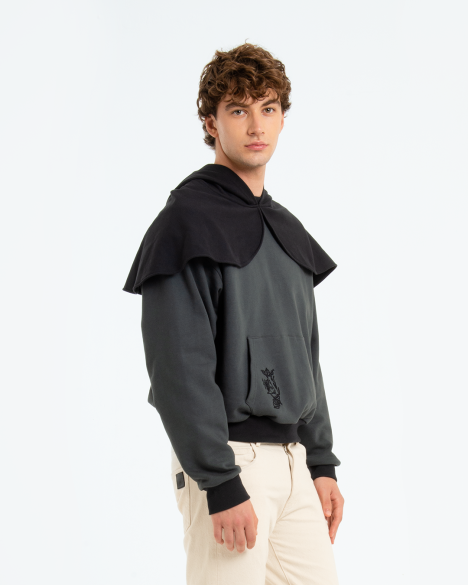 ALARIC - HOODIE CON MANTELLA