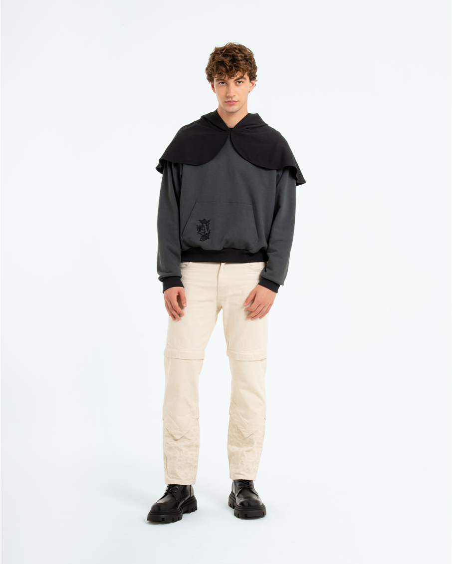 ALARIC - HOODIE CON MANTELLA