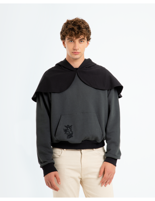 ALARIC - HOODIE CON MANTELLA