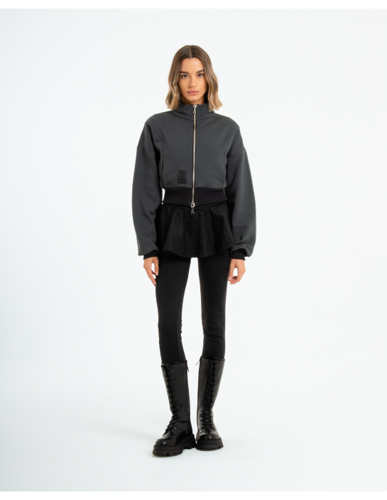 EDME - FELPA A COLLO ALTO CON RICAMO 2