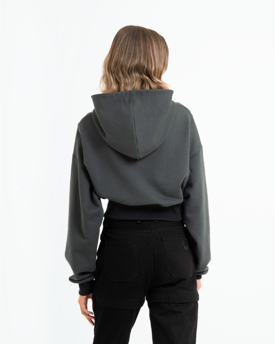 REVNA - HOODIE ZIP CON RICAMO