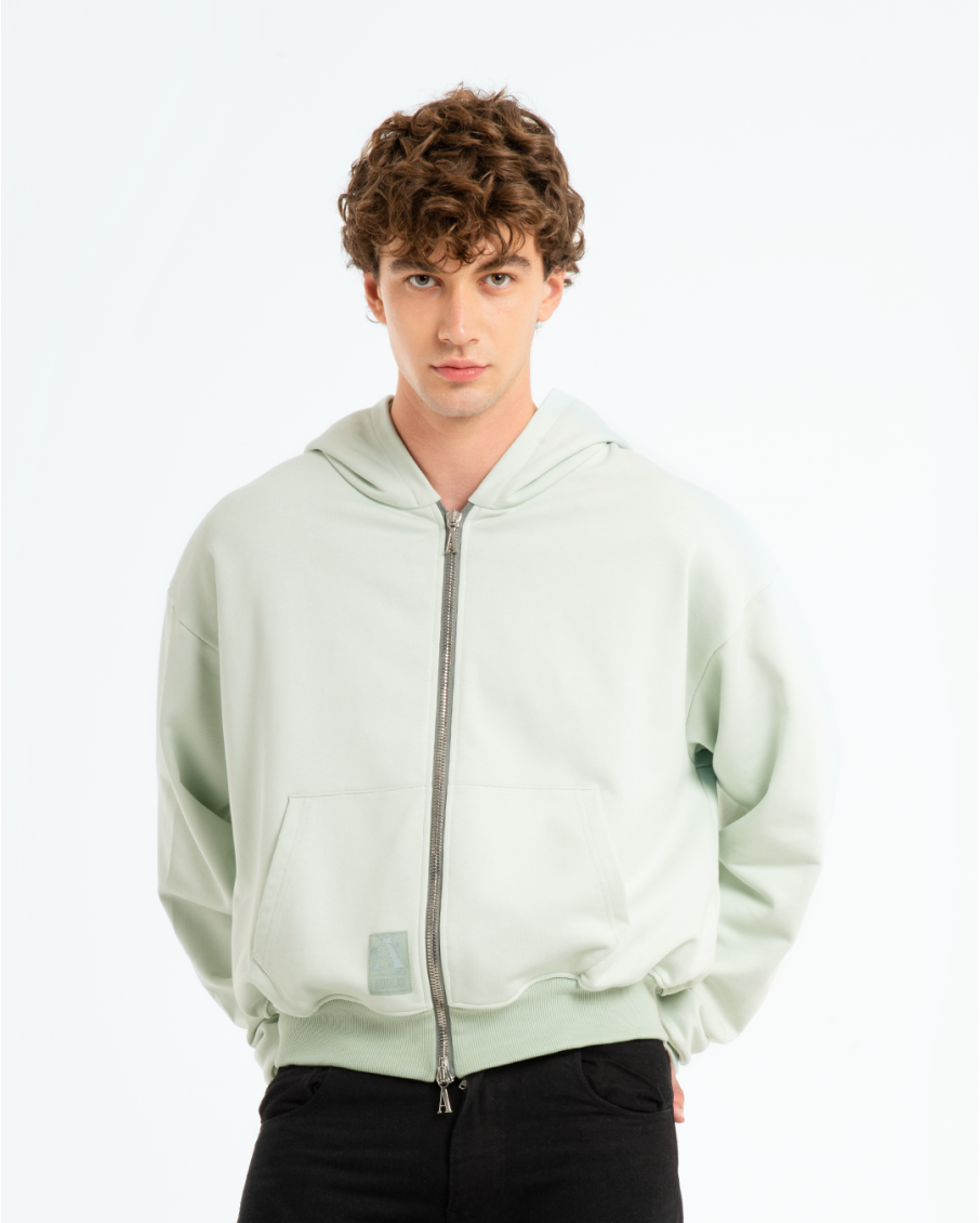 EMIL - HOODIE ZIP CON RICAMO