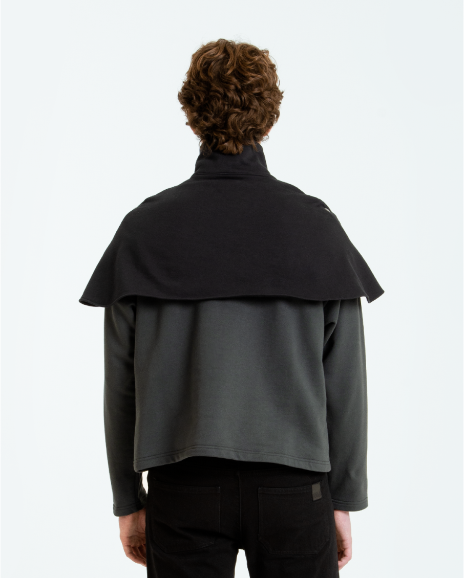 ARTHUR - CREWNECK IBRIDA A COLLO ALTO