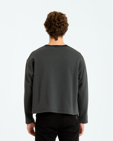 ARTHUR - CREWNECK IBRIDA A COLLO ALTO