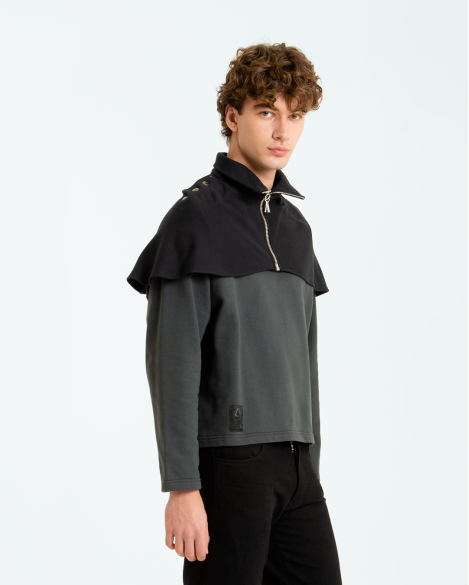 ARTHUR - CREWNECK IBRIDA A COLLO ALTO