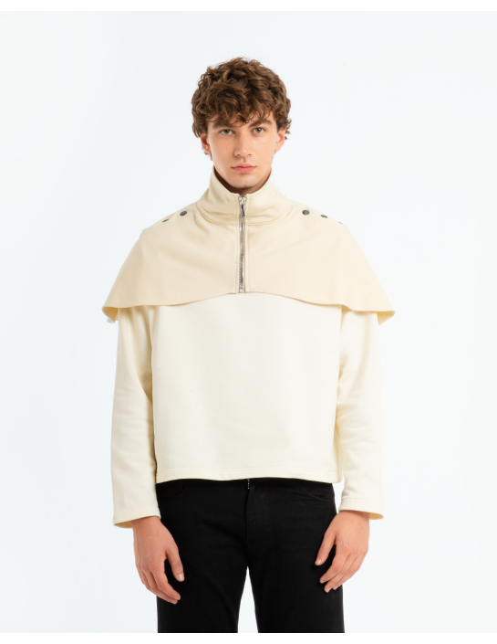 ARTHUR - CREWNECK IBRIDA A COLLO ALTO