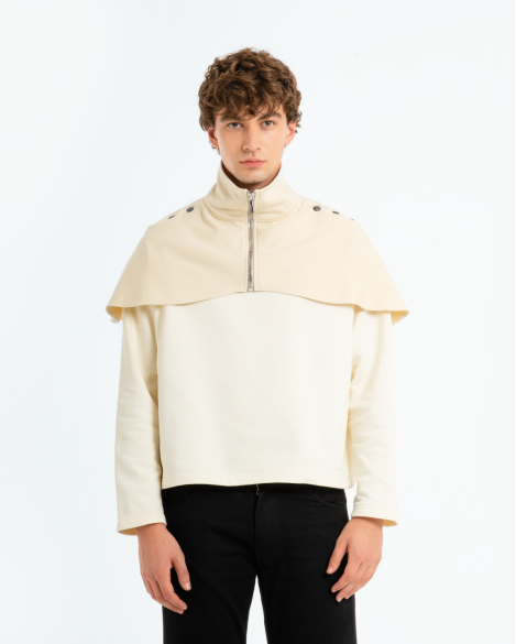 ARTHUR - CREWNECK IBRIDA A COLLO ALTO