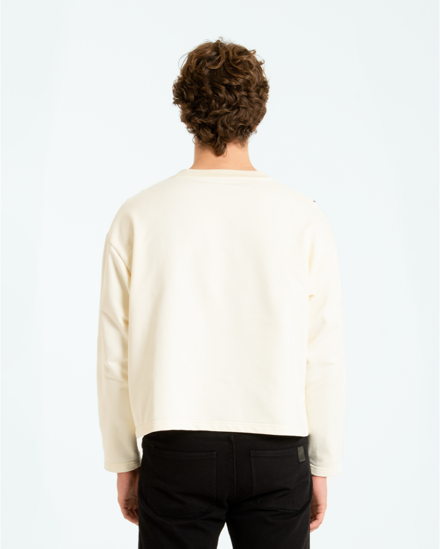 ARTHUR - CREWNECK IBRIDA A COLLO ALTO