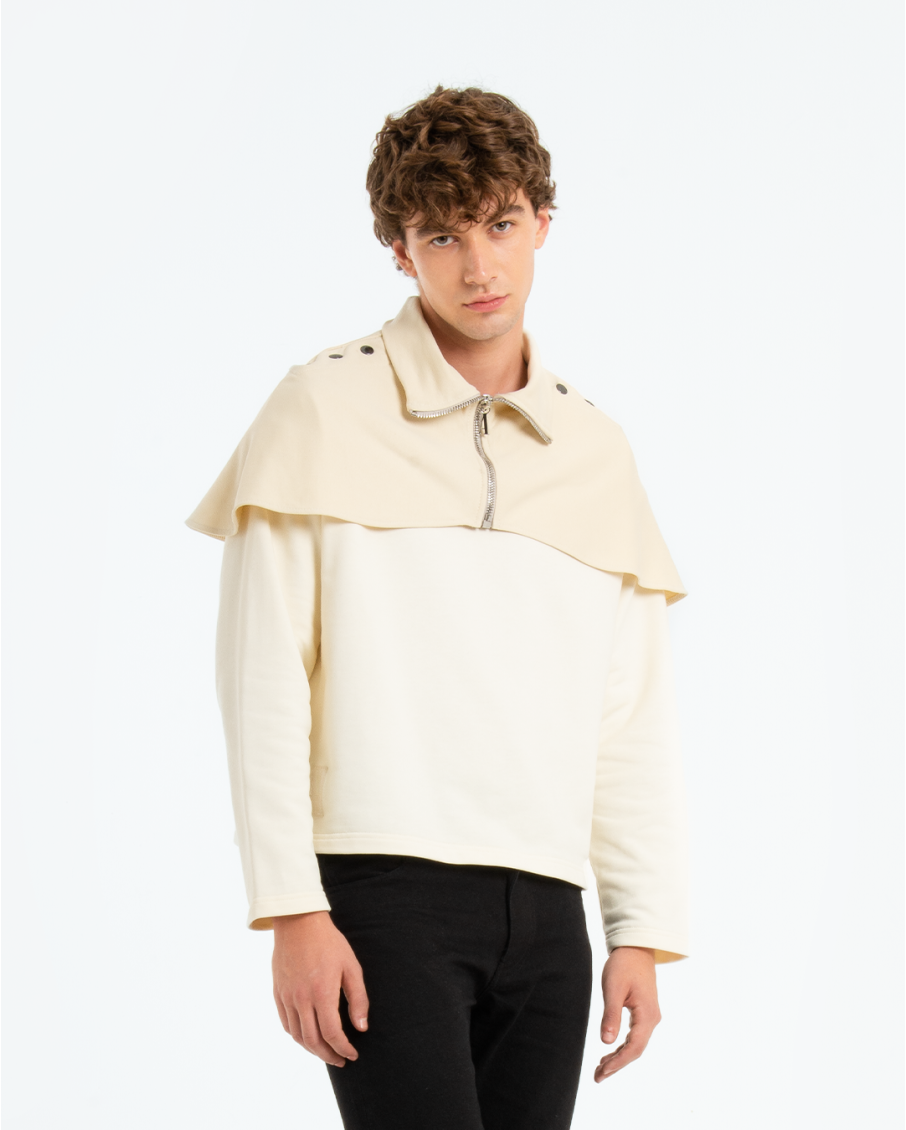 ARTHUR - CREWNECK IBRIDA A COLLO ALTO