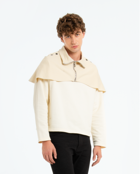 ARTHUR - CREWNECK IBRIDA A COLLO ALTO