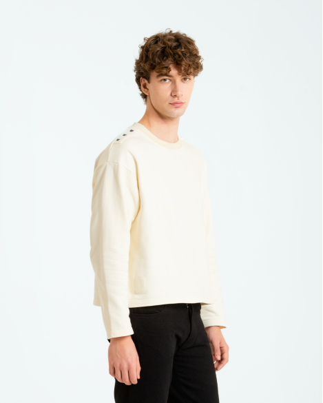 ARTHUR - CREWNECK IBRIDA A COLLO ALTO