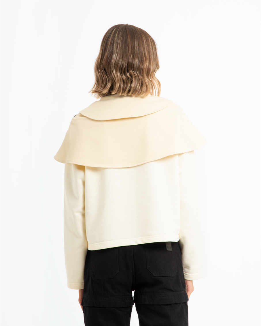 AVICE - CREWNECK IBRIDA CON COLLO A...