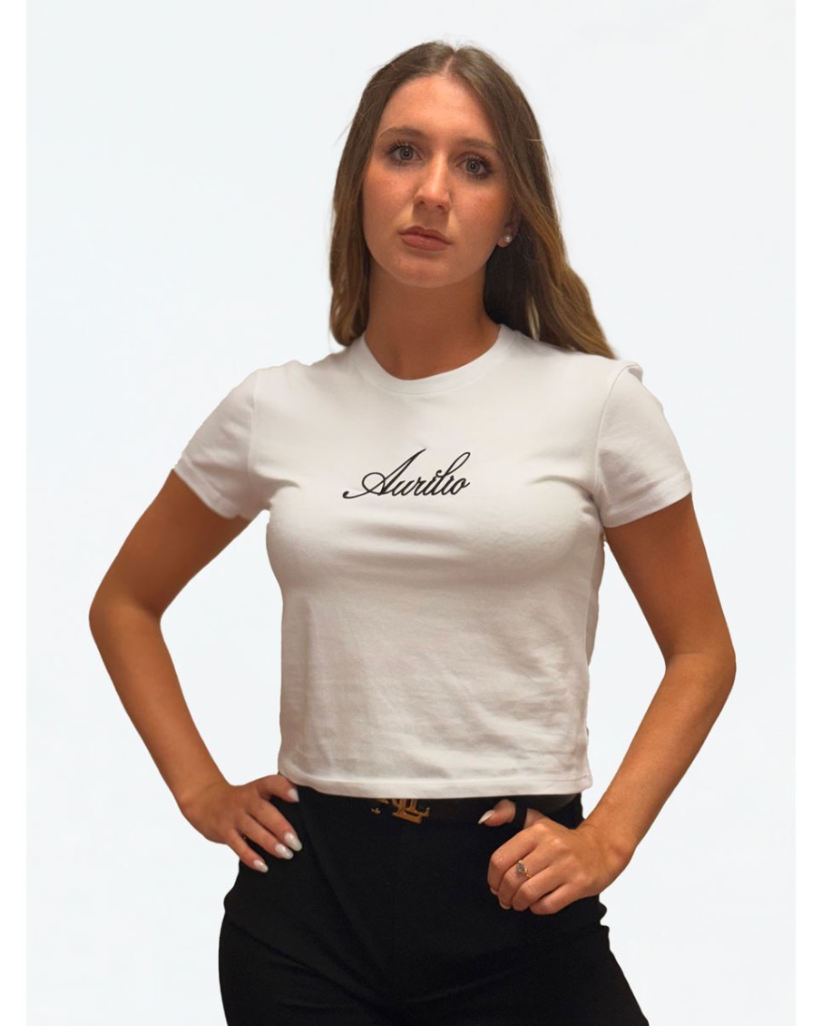 Aurilio Essential Crop Tee