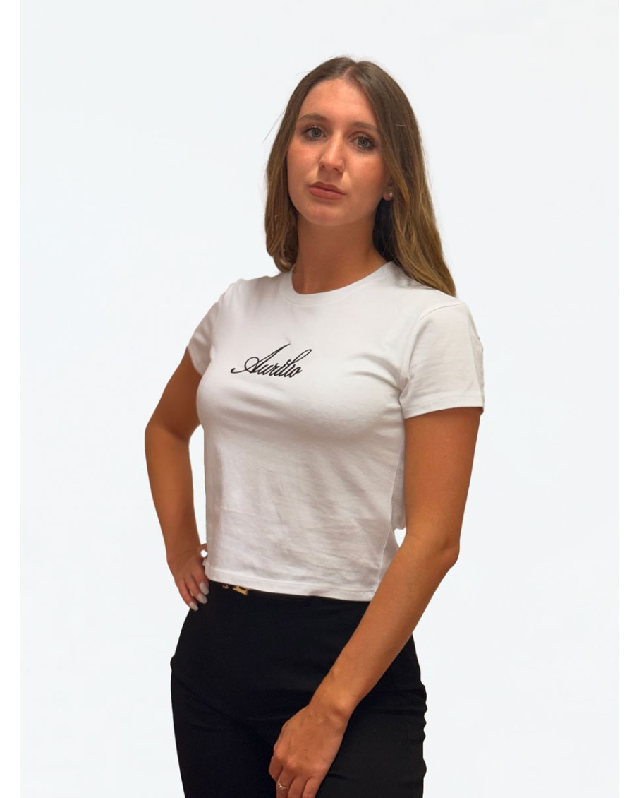 Aurilio Essential Crop Tee