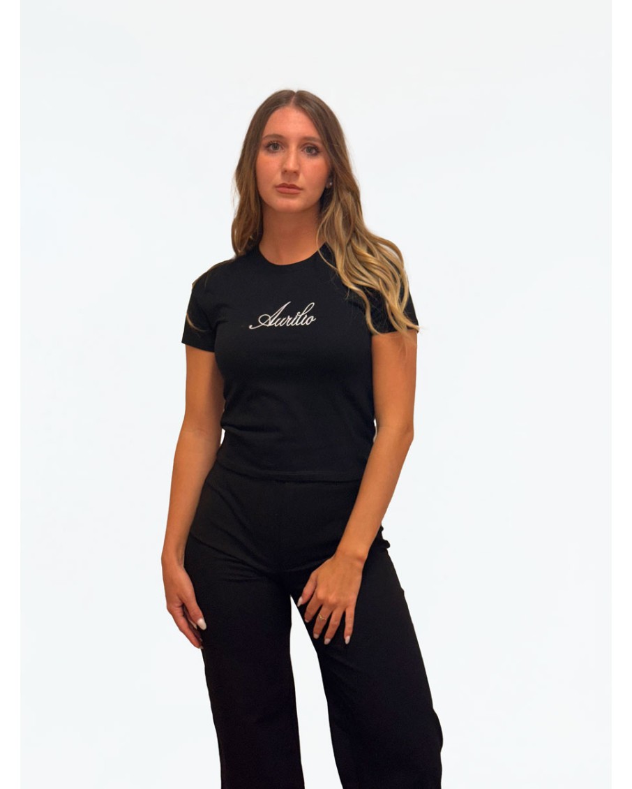 Aurilio Essential Crop Tee