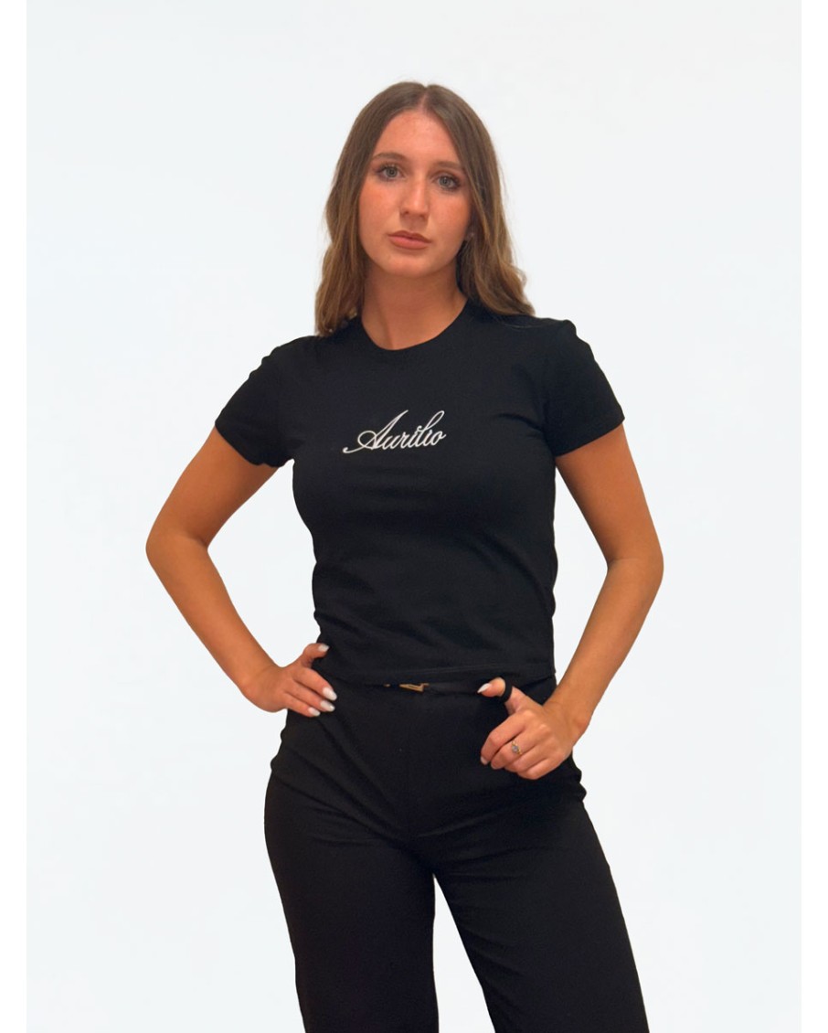 Aurilio Essential Crop Tee